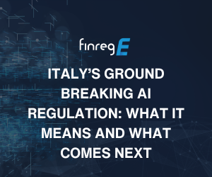 AI, Italy, Regulation, FinregE, LLM, Machine Learning