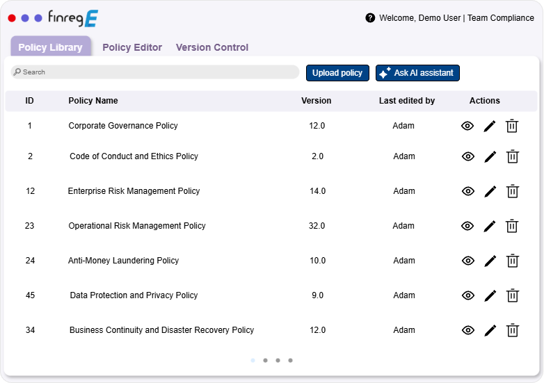 Policies, controls, and evidence connected in one system