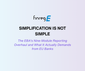 EBA Consultation on Simplification of Supervisory Reporting