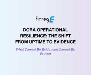 DORA, Operational resilience, ICT related incidents, FinregE, AI RIG, Policy mapping